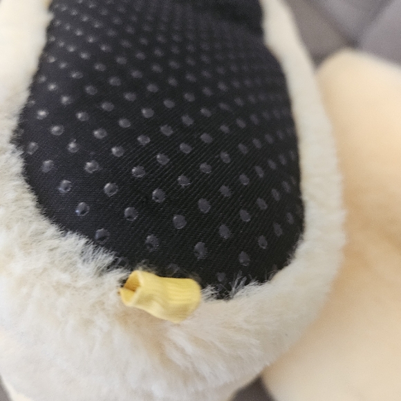 Yellow chunky big duck winter fleece indoor slippers - Picture 7 of 11